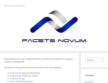 Tablet Screenshot of facetsnovum.com